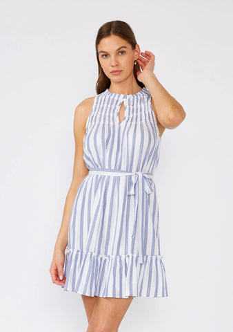 The Seaside Striped Belted Dress