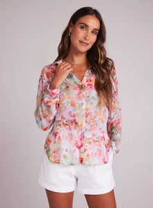The Ipanema Floral Button Down Blouse