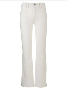 The Kelsey High Rise Crop Flare - Cream