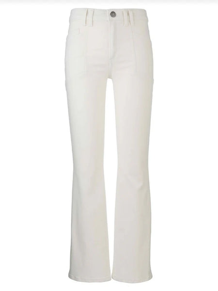 The Kelsey High Rise Crop Flare - Cream