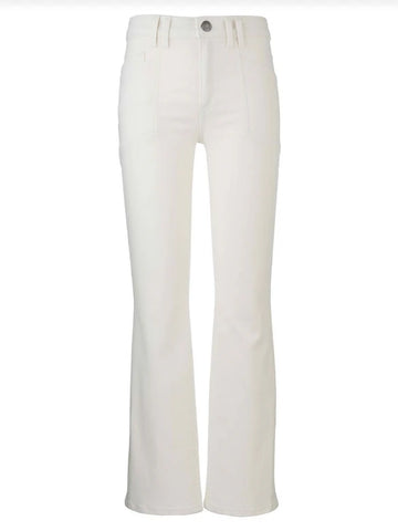 The Kelsey High Rise Crop Flare - Cream
