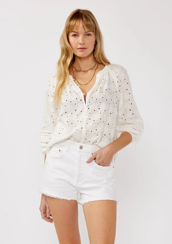 The Beach Breeze Eyelet Top