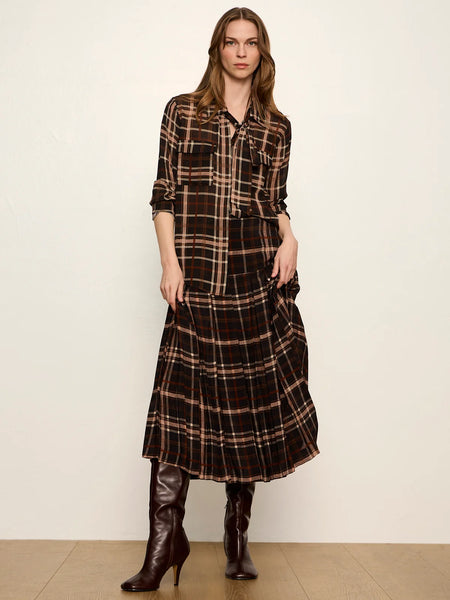The Meet In Paris Tie Neck Blouse