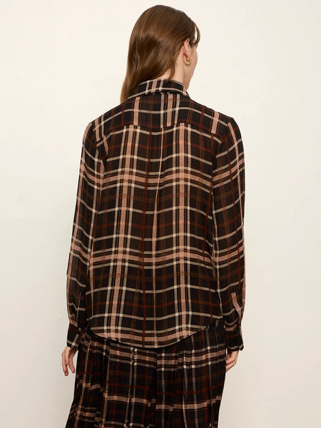 The Meet In Paris Tie Neck Blouse