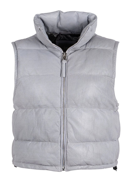 The Ellice Perforated Leather Vest