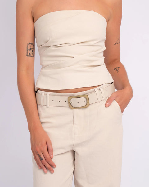 The Jodi | Statement Buckle Classic Leather Belt