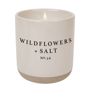 The Wildflowers & Salt Soy Candle