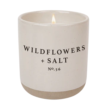 The Wildflowers & Salt Soy Candle