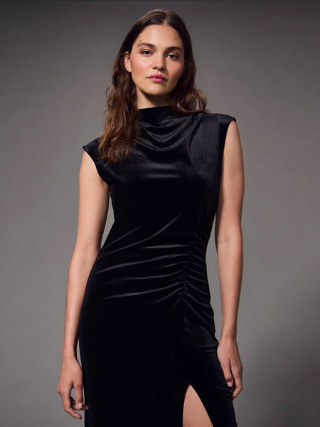 Modern Velvet Midi Dress