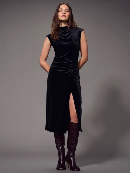 Modern Velvet Midi Dress