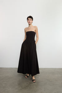Cotton Resort Strapless Dress