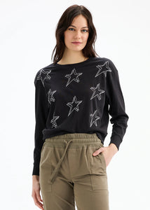The Double Stars Embroidered Tee