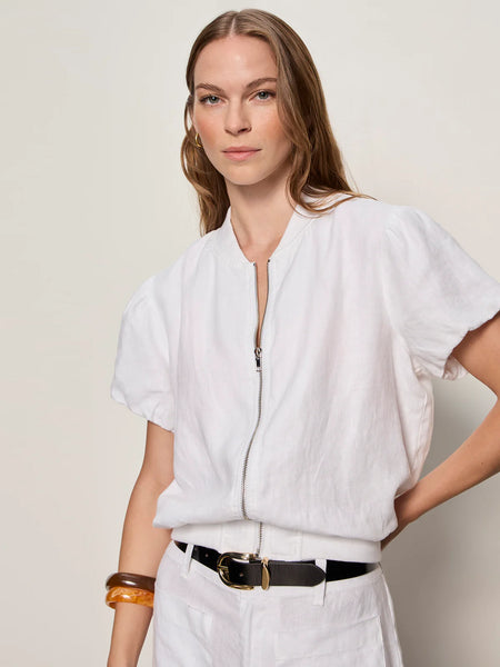 The Everly Linen Bomber