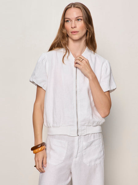 The Everly Linen Bomber