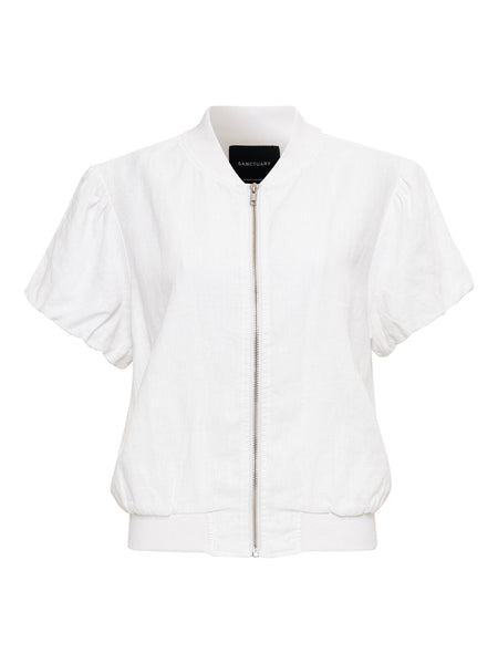 The Everly Linen Bomber