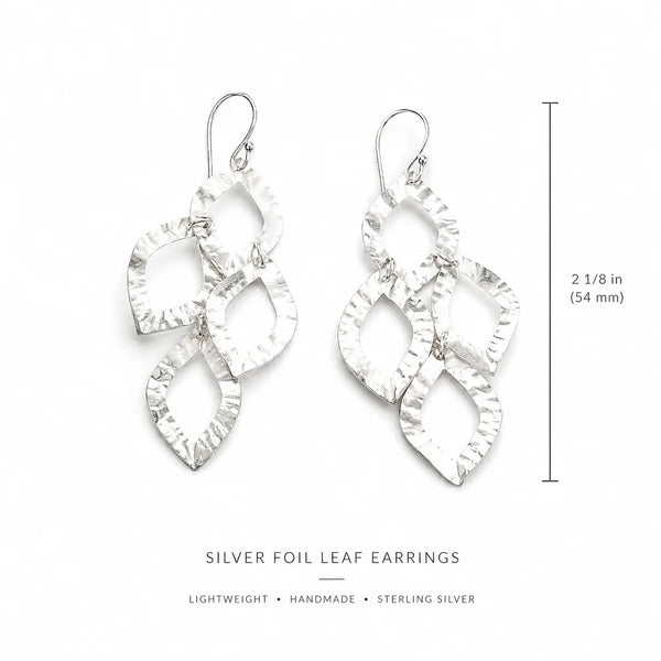 The Cabo Iris Earring in Silver