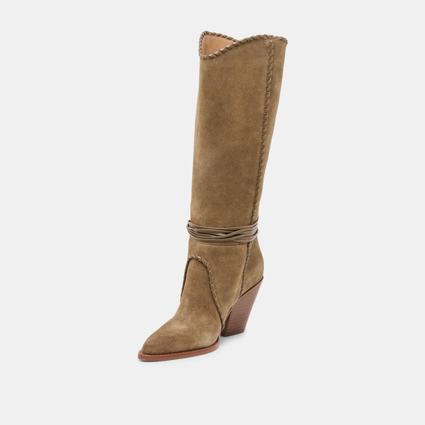The Jody Boots Taupe Suede