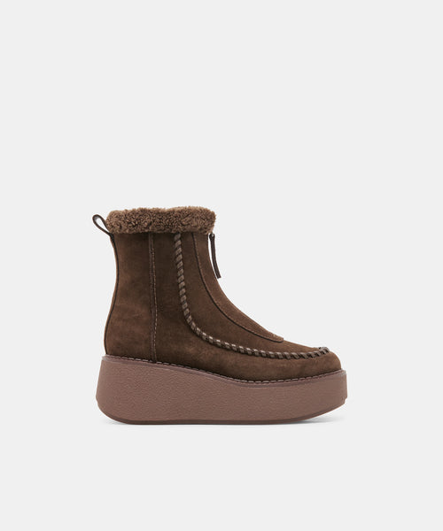 The Roben Boots Espresso Suede