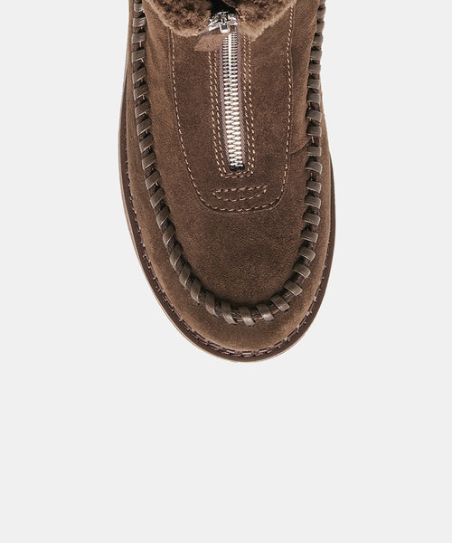 The Roben Boots Espresso Suede