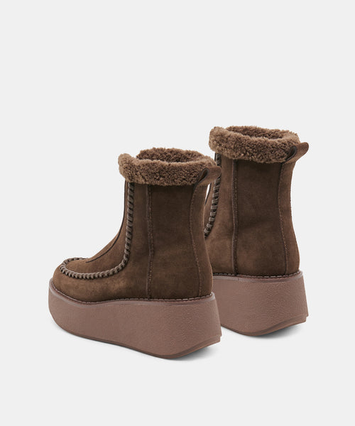 The Roben Boots Espresso Suede