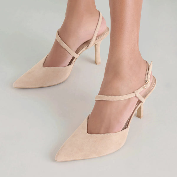 The Kamra Heels Camel Suede - NEW!