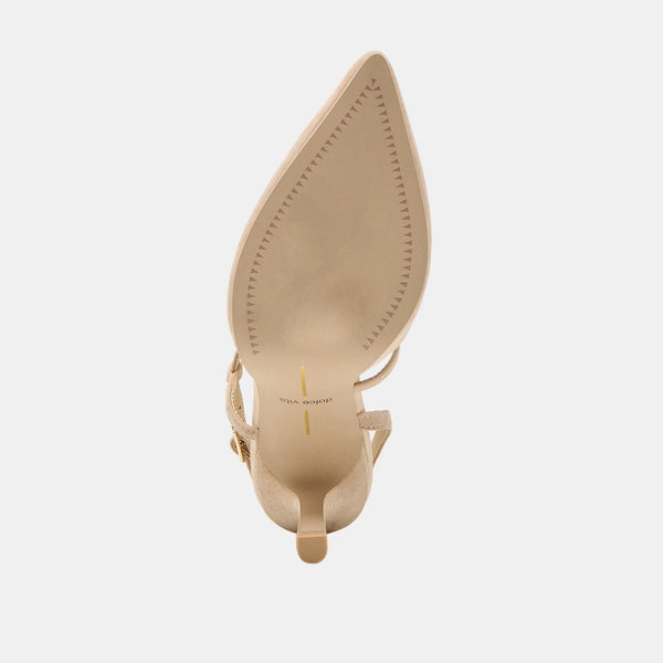 The Kamra Heels Camel Suede - NEW!