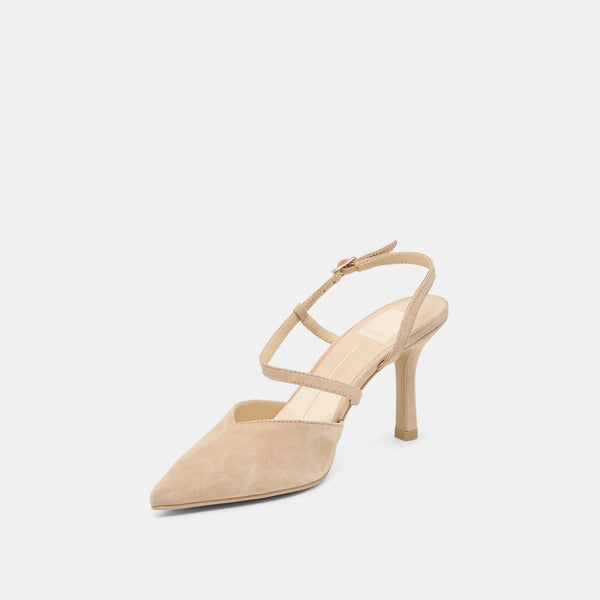 The Kamra Heels Camel Suede - NEW!