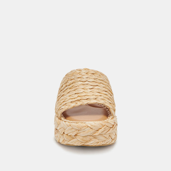 The Chavi Light Natural Raffia Sandals