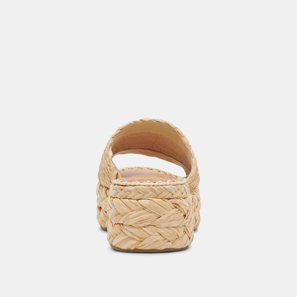 The Chavi Light Natural Raffia Sandals