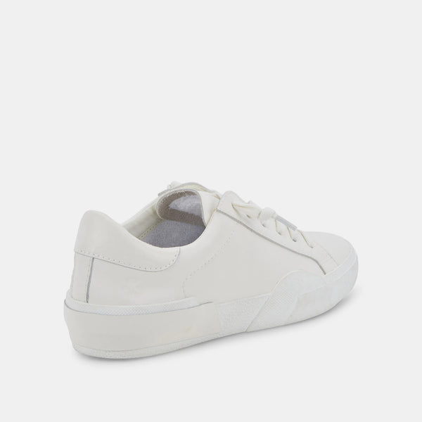 The Zina Clean White Leather Sneaker