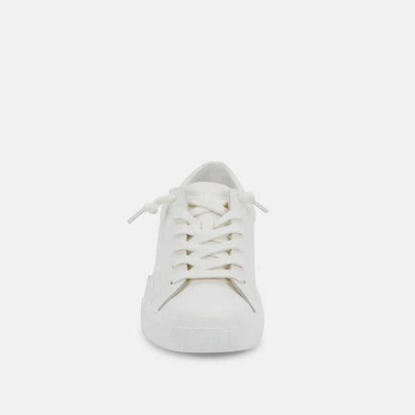The Zina Clean White Leather Sneaker
