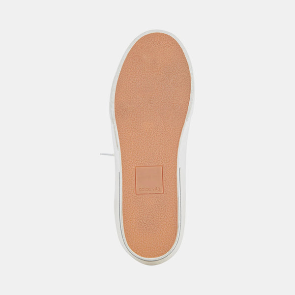 The Zina Clean White Leather Sneaker