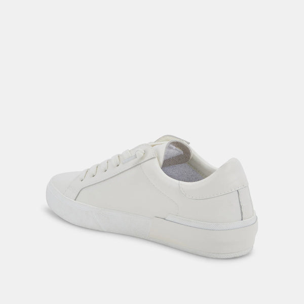 The Zina Clean White Leather Sneaker
