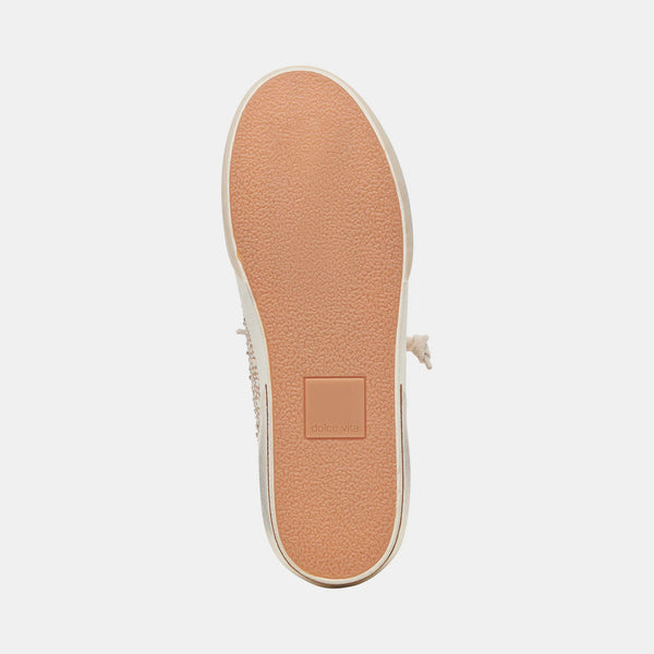 The Zina Gold Suede Crystal Sneaker