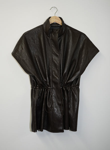 FAIRFAX SHORT SLEEVE LEATHER JACKET