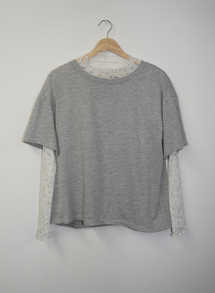 MIRAGE LACE TWO PIECE LONG SLEEVE