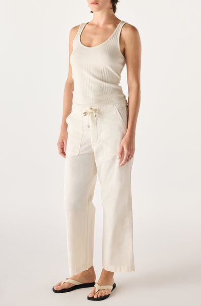 EASY DRAWSTRING SLOUCH CROP