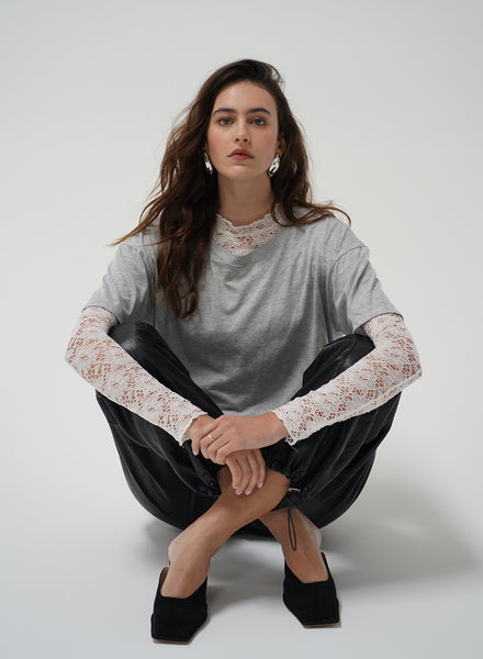 MIRAGE LACE TWO PIECE LONG SLEEVE