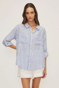 The Garcia Royal Striped Shirt