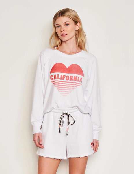 The California Heart Raglan Sweatshirt