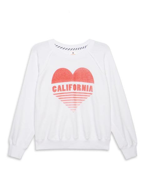 The California Heart Raglan Sweatshirt