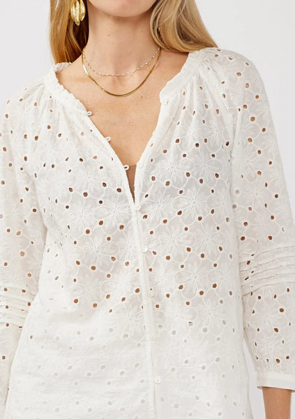 The Beach Breeze Eyelet Top