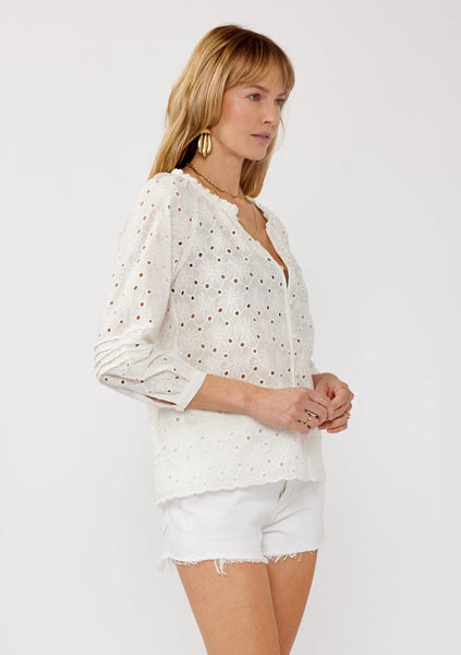 The Beach Breeze Eyelet Top