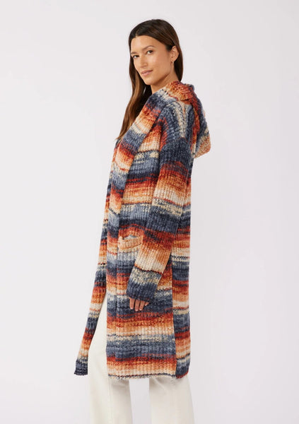 The Santa Barbara Space Dye Hooded Cardi