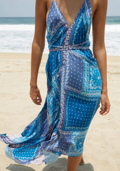 The Azure Seaside Halter Dress