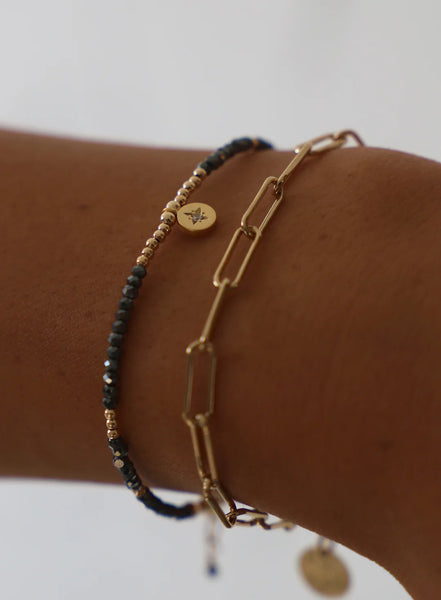 The Beaded Star Medallion Bracelet
