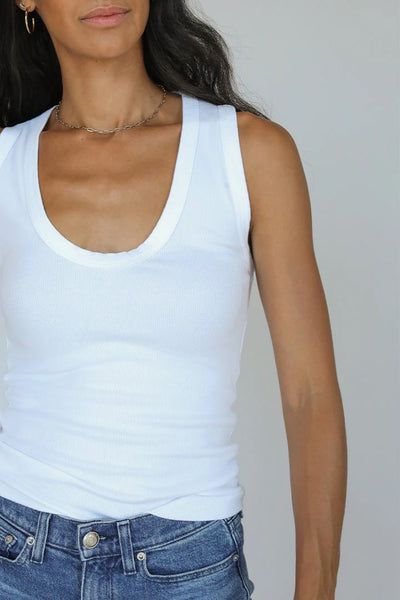 The Jordan Luxe Rib U Neck Tank