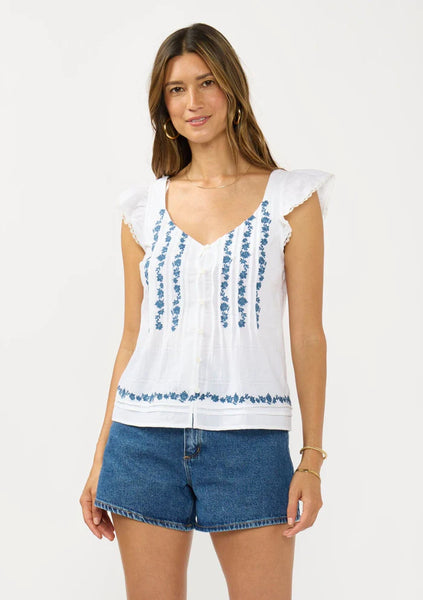 The Capitola Beach Embroidered Top