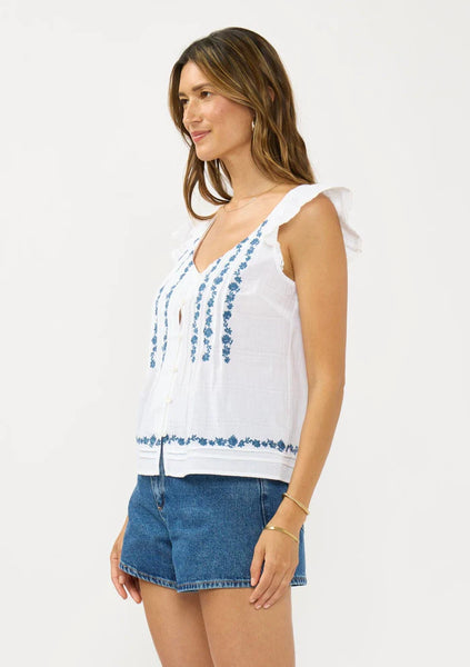 The Capitola Beach Embroidered Top