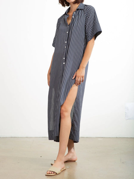 The Mona Dress in Marina Stripe